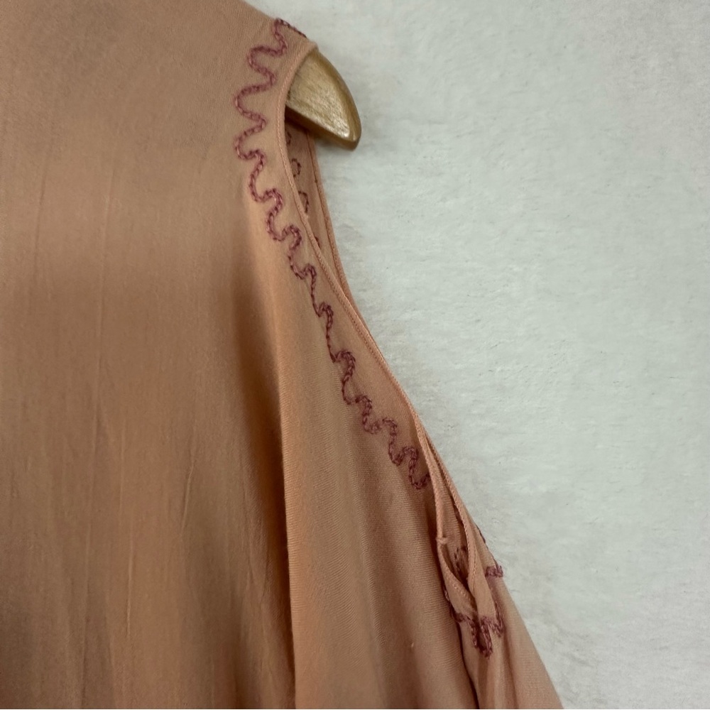 Bagus Kaftan Coverall Mauve Pink embroidery size OS Women - Picture 9 of 13